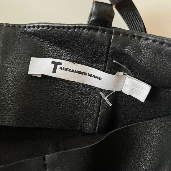 Alexander Wang Leather triangle top mini dress - Picture 8 of 13